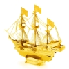 Okręt Golden Hind - złoty